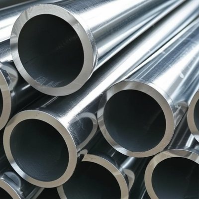 Black Welded Steel Pipes with Grooved Ends Round Section Shape and Galvanized Coating