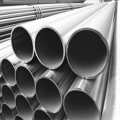Round Welded Steel Pipes ERW Technology Carbon Steel Tubes Engineered for Construction Industrial and Pipeline Projects