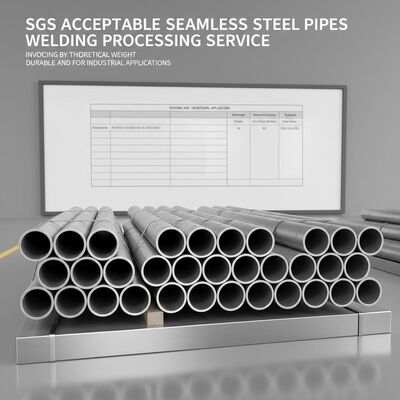 Sgs Acceptable Seamless Steel Pipes Welding Processing Service Invoicing By Theoretical Weight Durable And For Industrial Applications