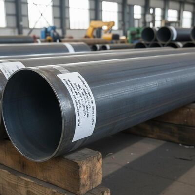 Tensile Strength Over 415 MPa Seamless Steel Pipes Hot Rolling Method 300 Series Steel Grade Engineered For Pipeline Construction