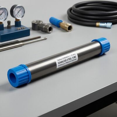 Tensile Strength ≥ 415 MPa Seamless Steel Tube Featuring Plastic Pipe Cap End Protector Suitable for Hydraulic and Pneumatic Systems